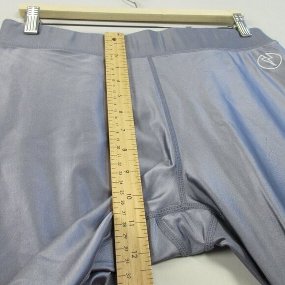 Kapow Meggings Elastic Waist Ankle Leggings Men's L Purple Fitness Workout 280 - Picture 12 of 14